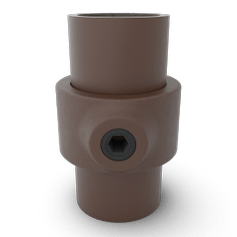 Buiskoppeling Borgring - vintage bruin-B / 26,9 mm